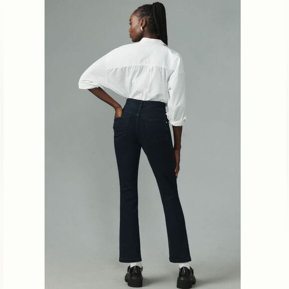 Anthropologie Pilcro Slim Tuck High-Rise Straight-Leg Jeans - Picture 3 of 5